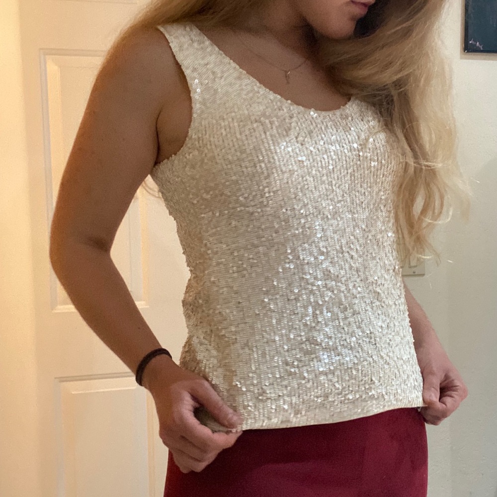 J Crew Sequin Top
